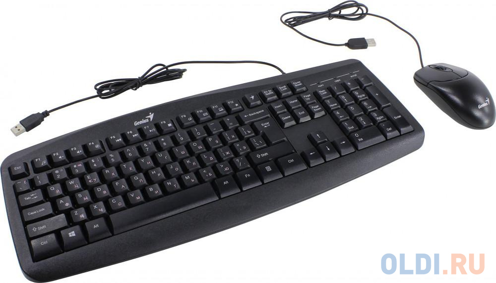 Комплект Genius Smart KM-200 (клавиатура + мышь), Black, USB