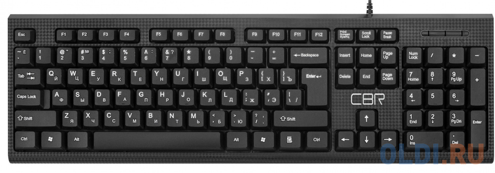 Комплект (клавиатура + мышь) CBR KB SET 711 проводной, USB, длина кабеля 1,8 м; клавиатура: полнораз