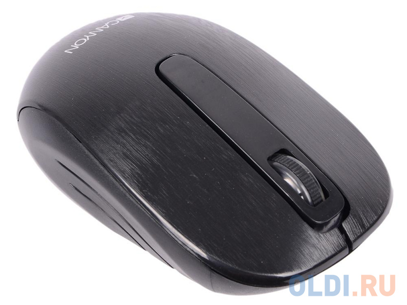 Клавиатура CANYON CNS-HSETW4-RU, Multimedia 2.4GHZ wireless combo-set, 104 keys, slim and brushed finish design, chocolate key caps, RU layout (black) фото