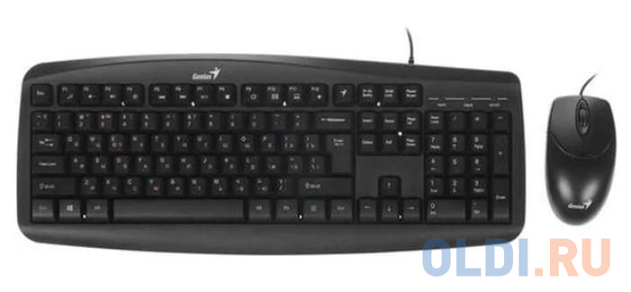 Комплект Genius клавиатура + мышь Smart KM-200 (Only Laser), цвет черный, размер ШхГхВ клавиатуры 449.9 х 178.5 х 25.1 мм вес клавиатуры 510 г - фото 4