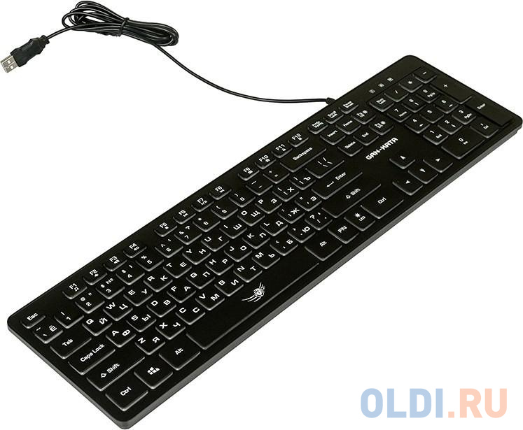Dialog Проводной игровой набор KMGK-1707U BLACK Gan-Kata - клавиатура + опт. мышь с RGB подсветкой, цвет черный, размер клавиатуры 447х125х23 мм/ мыши 113х60х36 мм - фото 8