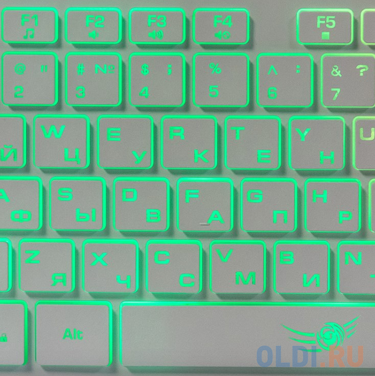 Dialog Проводной игровой набор KMGK-1707U WHITE Gan-Kata - клавиатура + опт. мышь с RGB подсветкой фото