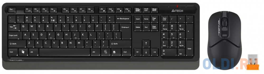 Клавиатура + мышь A4Tech Fstyler FG1012 клав:черный/серый мышь:черный USB беспроводная Multimedia мышь проводная a4tech fstyler fm10 белый серый usb