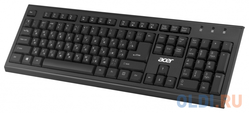 Клавиатура + мышь Acer OKR120 клав:черный мышь:черный USB беспроводная ZL.KBDEE.007 - фото 5