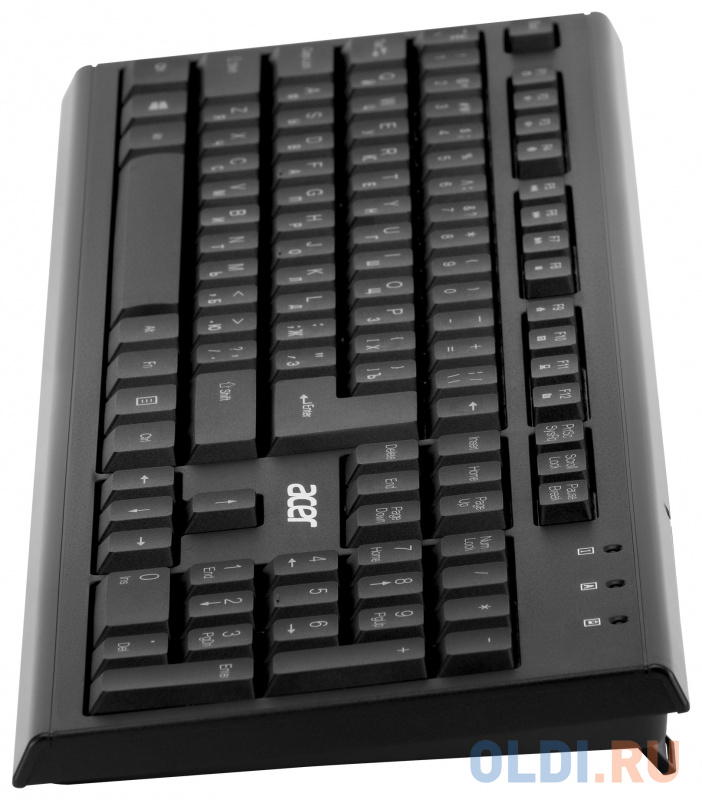 Клавиатура + мышь Acer OKR120 клав:черный мышь:черный USB беспроводная ZL.KBDEE.007 - фото 7