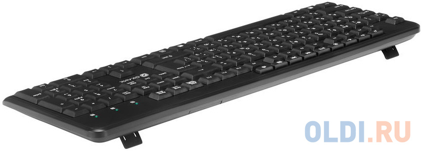 Клавиатура + мышь Оклик 225M клав:черный мышь:черный USB беспроводная Multimedia, цвет белый, размер клавиатуры 441 х 150 х 24 мм мыши100 х 60 х 37 мм - фото 2