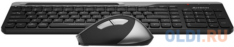 Клавиатура + мышь A4Tech Fstyler FB2535C клав:черный/серый мышь:черный/серый USB беспроводная Bluetooth/Радио slim, цвет черный/серый, размер 396 х 145 х 25 мм/105 х 70 х 42 мм - фото 2