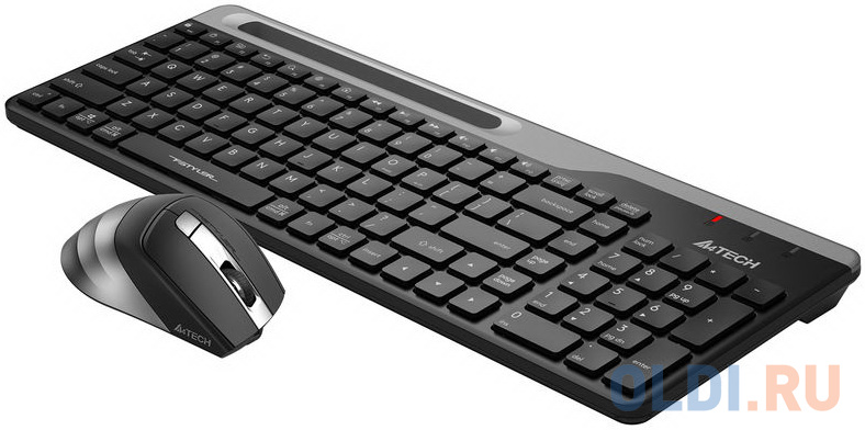 Клавиатура + мышь A4Tech Fstyler FB2535C клав:черный/серый мышь:черный/серый USB беспроводная Bluetooth/Радио slim, цвет черный/серый, размер 396 х 145 х 25 мм/105 х 70 х 42 мм - фото 3