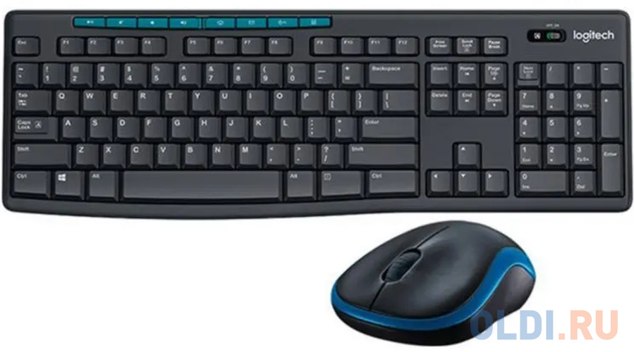 Комплект беспроводной Logitech MK275 клавиатура черная, 112 клавиш с защитой от воды, мышь черная, оптическая, 1000dpi, 3 кнопки, 2.4GHz, USB-ресивер пижон игровой комплекс гофрокогтеточка мышь на пружине и 2 шарика