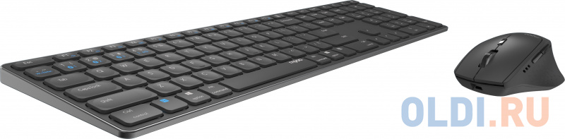 Клавиатура + мышь Rapoo 9800M DARK GREY клав:серый мышь:серый USB беспроводная Bluetooth/Радио slim Multimedia (14523) фото