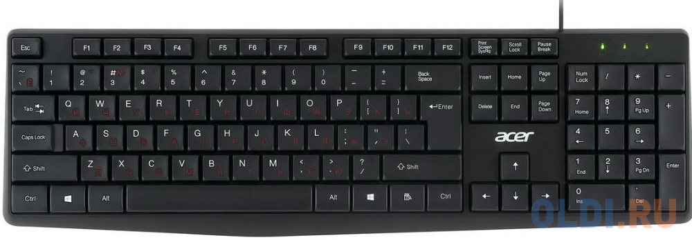 Acer OMW141 [ZL.MCEEE.01M] Комплект (клавиатура + мышь) черный USB - фото 3
