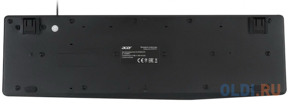 Acer OMW141 [ZL.MCEEE.01M] Комплект (клавиатура + мышь) черный USB - фото 4