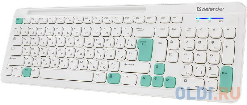 Клавиатура + мышка CERRATO C-978 RU WHITE-BLUE 45978 DEFENDER - фото 4