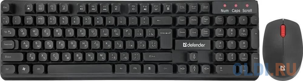 Клавиатура + мышка MILAN C-992 RU BLACK 45992 DEFENDER - фото 1