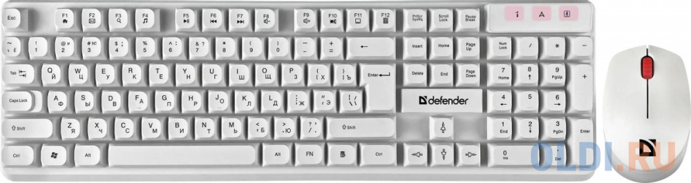 Клавиатура + мышка MILAN C-992 RU WHITE 45994 DEFENDER - фото 1
