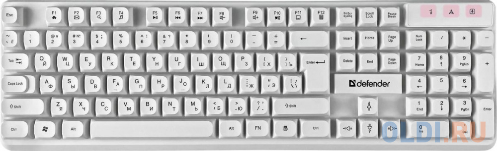 Клавиатура + мышка MILAN C-992 RU WHITE 45994 DEFENDER - фото 2