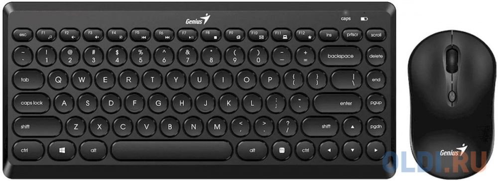 

Комплект беспроводной Genius LuxeMate Q8000 (клавиатура LuxeMate Q8000/k + мышь LuxeMate Q8000/m ), Black