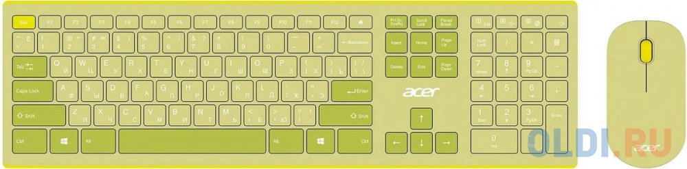 Клавиатура+мышь Acer OCC205 Wireless Green - ZL.ACCEE.00E