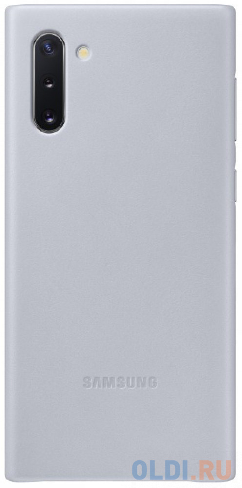 

Чехол (клип-кейс) Samsung для Samsung Galaxy Note 10 Leather Cover серый (EF-VN970LJEGRU
