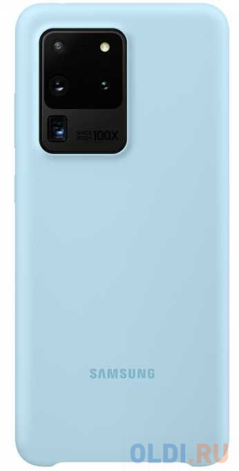 

Чехол (клип-кейс) Samsung для Samsung Galaxy S20 Ultra Silicone Cover голубой (EF-PG988TLEGRU)