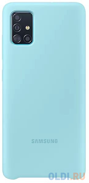 

Чехол (клип-кейс) Samsung для Samsung Galaxy A51 Silicone Cover голубой (EF-PA515TLEGRU