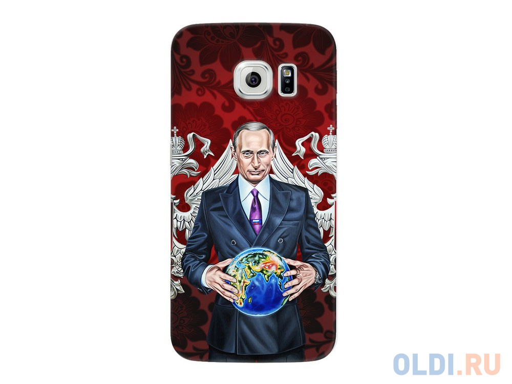 

Чехол Deppa Art Case и защитная пленка для Samsung Galaxy S6 edge, Person_Путин карта мира,