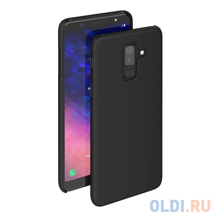 

Чехол защитный BoraSCO Mate для Samsung Galaxy A6+, черный, матовый