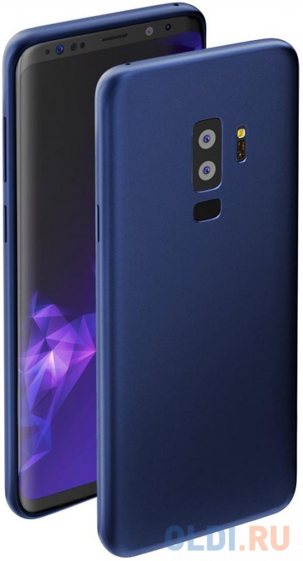 

Чехол Deppa Case Silk для Samsung Galaxy S9+, синий металлик