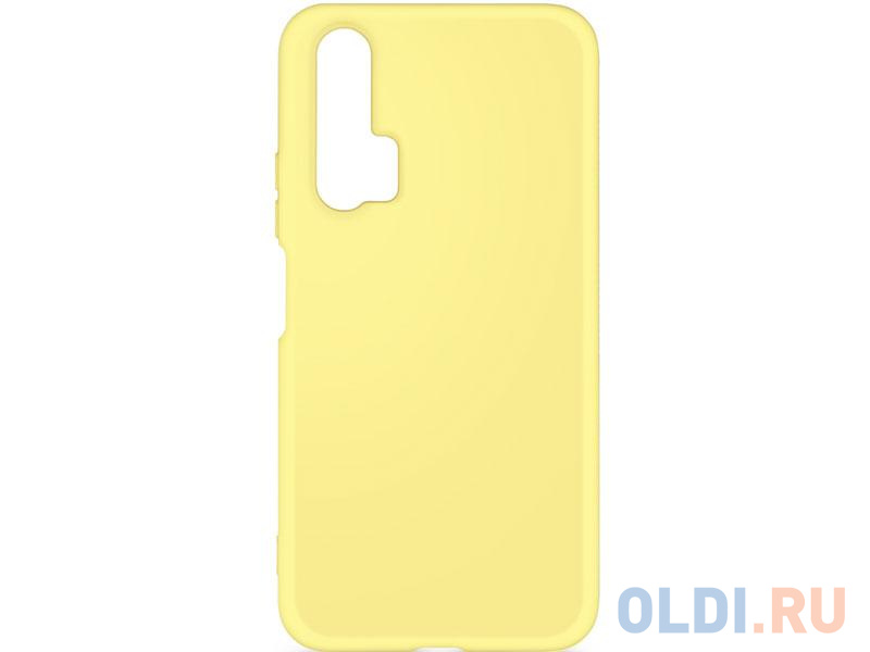 

Силиконовый чехол с микрофиброй для Huawei Honor 20 Pro DF hwOriginal-02 (yellow), Жёлтый