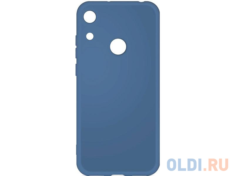 

Силиконовый чехол с микрофиброй для Huawei Honor 8A/8A Pro DF hwOriginal-03 (blue)
