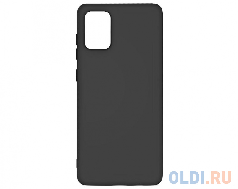 

Силиконовый чехол с микрофиброй для Samsung Galaxy A51 DF sOriginal-06 (black