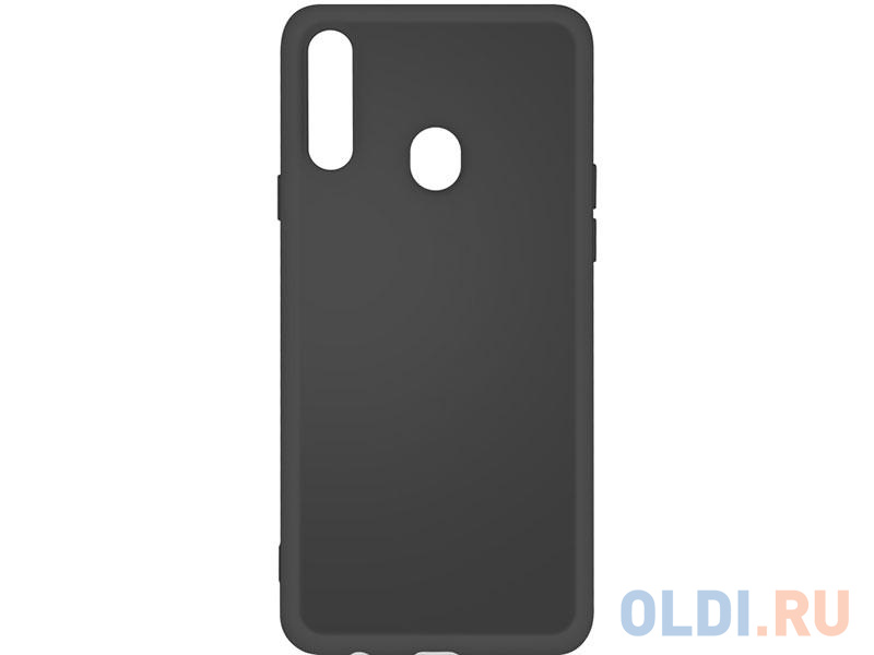 

Силиконовый чехол с микрофиброй для Samsung Galaxy A20s DF sOriginal-05 (black)