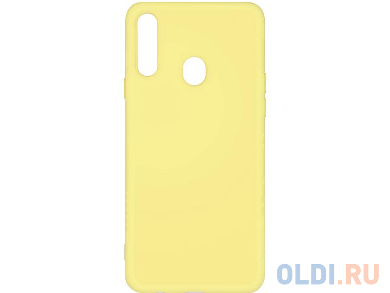 

Силиконовый чехол с микрофиброй для Samsung Galaxy A20s DF sOriginal-05 (yellow)