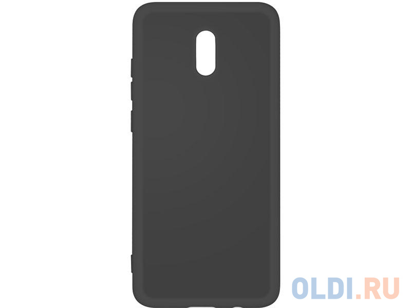 Силиконовый чехол с микрофиброй для Xiaomi Redmi 8A DF xiOriginal-04 (black)