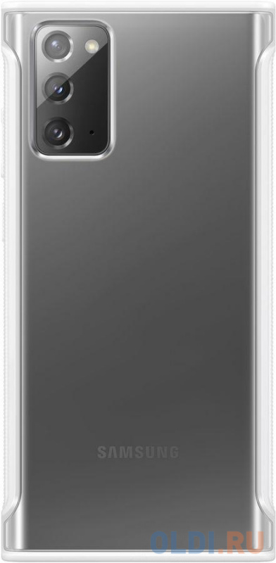 

Чехол (клип-кейс) Samsung для Samsung Galaxy Note 20 Clear Protective Cover белый (EF-GN980CWEGRU)