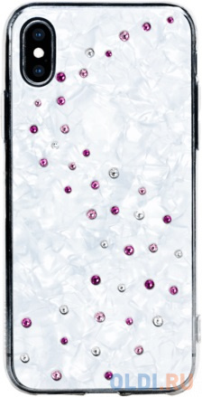 

Чехол Bling My Thing для iPhone XS Max, с кристаллами Swarovski. Материал пластик. Коллекция Milky Way. Дизайн Rose Sparkles. Цвет белый