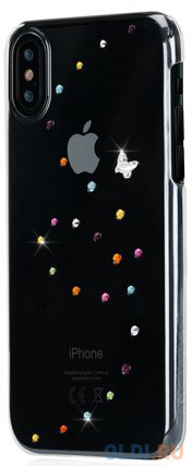 

Чехол Bling My Thing для iPhone XS Max, с кристаллами Swarovski. Материал пластик. Коллекция Papillon. Дизайн Cotton Candy. Цвет прозрачный