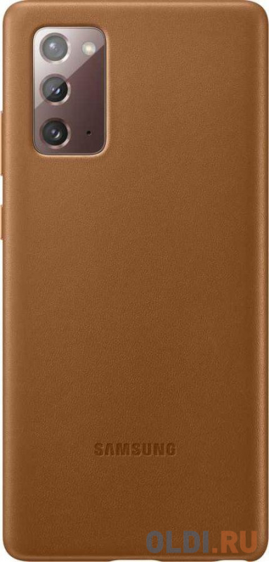 

Чехол (клип-кейс) Samsung для Samsung Galaxy Note 20 Leather Cover коричневый (EF-VN980LAEGRU)