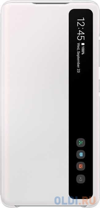 

Чехол (флип-кейс) Samsung для Samsung Galaxy S20 FE Smart Clear View Cover белый (EF-ZG780CWEGRU