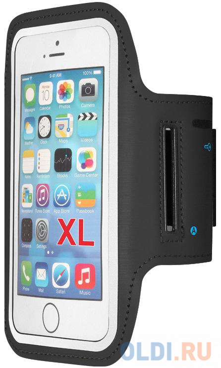 

Чехол спортивный (неопрен) для смартфонов до 6.5 дюймов DF SportCase-02 (black)