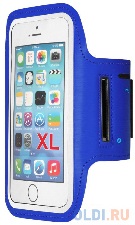 Чехол спортивный (неопрен) для смартфонов до 6.5 дюймов DF SportCase-02 (blue)