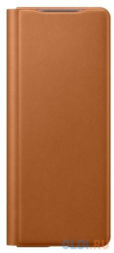 

Чехол (клип-кейс) Samsung для Samsung Galaxy Z Fold2 Leather Flip Cover коричневый (EF-FF916LAEGRU