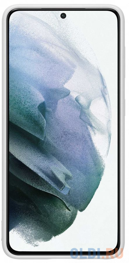 Чехол (клип-кейс) Samsung для Samsung Galaxy S21 Silicone Cover светло-серый (EF-PG991TJEGRU)