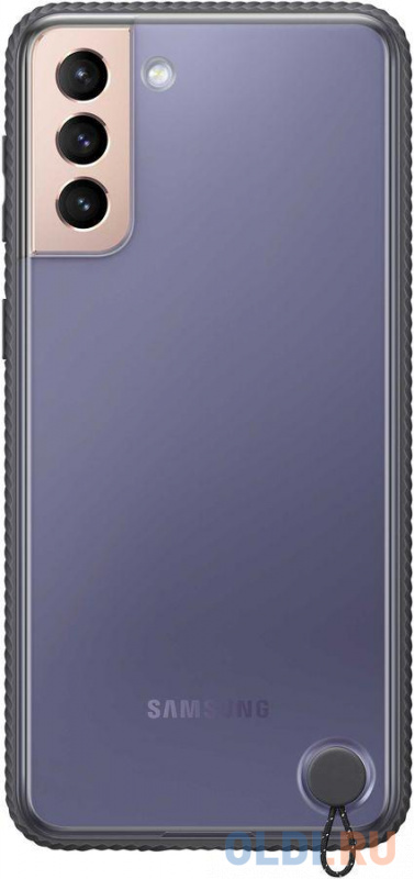 

Чехол (клип-кейс) Samsung для Samsung Galaxy S21+ Clear Protective Cover прозрачный/черный (EF-GG996CBEGRU)