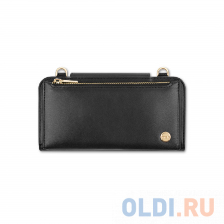 

Кросс-боди кошелек/чехол для телефона Moshi SnapTo. Материалы: веган-кожа 90%, полиэстер 10%. Цвет: черный.