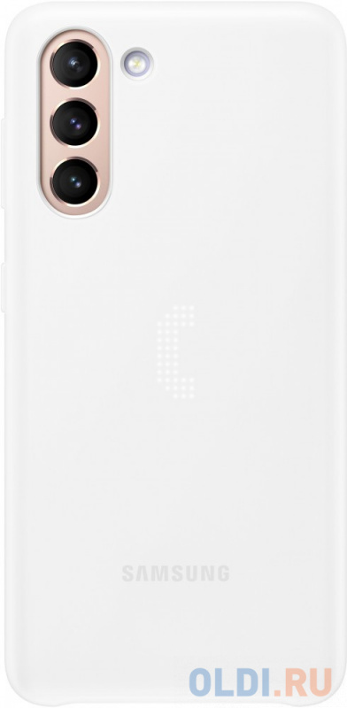 

Чехол (клип-кейс) Samsung для Samsung Galaxy S21 Smart LED Cover белый (EF-KG991CWEGRU)