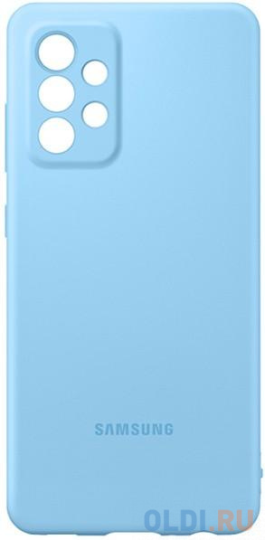 

Чехол (клип-кейс) Samsung для Samsung Galaxy A72 Silicone Cover голубой (EF-PA725TLEGRU)