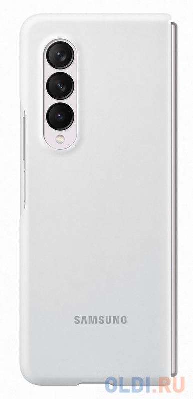 

Чехол (клип-кейс) Samsung для Samsung Galaxy Z Fold3 Silicone Cover белый (EF-PF926TWEGRU)