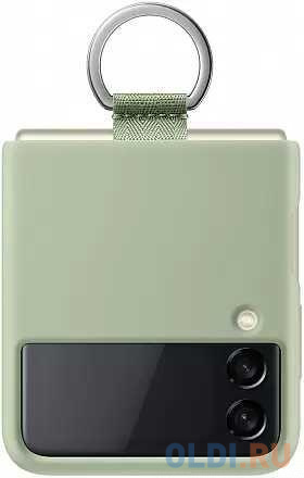 

Чехол (клип-кейс) Samsung для Samsung Galaxy Z Flip3 Silicone Cover with Ring оливковый (EF-PF711TMEGRU)