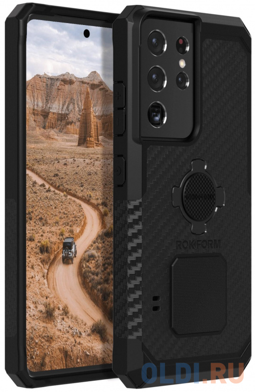 

Чехол-накладка Rokform Rugged Case для Samsung Galaxy S21 ULTRA 5G. Поддерживает систему Roklock. Цвет: черный.